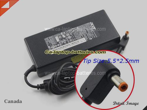  image of ACER AP.13503.002 ac adapter, 19V 7.1A AP.13503.002 Notebook Power ac adapter ACER19V7.1A135W-NEW-5.5x2.5mm