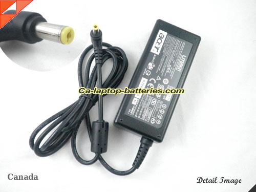  image of ACER PA-1500-02 ac adapter, 19V 3.42A PA-1500-02 Notebook Power ac adapter ACER19V3.42A65W-5.5x2.5mm-RIGHT-ANGEL