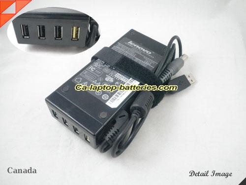  image of LENOVO FRU 92P1104 ac adapter, 20V 3.25A FRU 92P1104 Notebook Power ac adapter LENOVO20V3.25A65W-7.5x5.5mm-with-USB