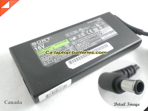 SONY PCG-505FX adapter, 16V 4A PCG-505FX laptop computer ac adaptor, SONY16V4A64W-6.5x4.4mm-Slim