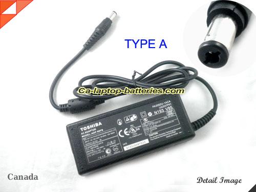  image of TOSHIBA G71C0000D110 ac adapter, 15V 3A G71C0000D110 Notebook Power ac adapter TOSHIBA15V3A45W-6.0x3.0mm-TYPE-A
