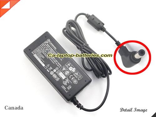  image of GATEWAY 6500946 ac adapter, 19V 3.42A 6500946 Notebook Power ac adapter GATEWAY19V3.42A65W-5.5x2.5mm