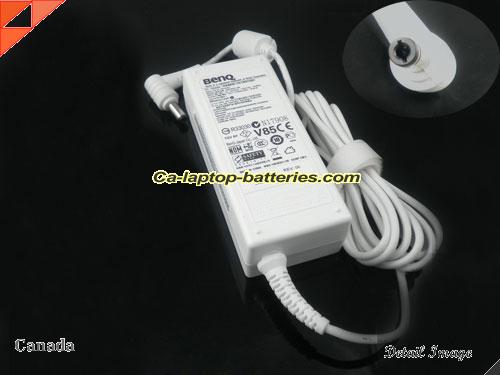  image of BENQ PA-1650-02 ac adapter, 19V 3.42A PA-1650-02 Notebook Power ac adapter BENQ19V3.42A65W-5.5x2.5mm-W