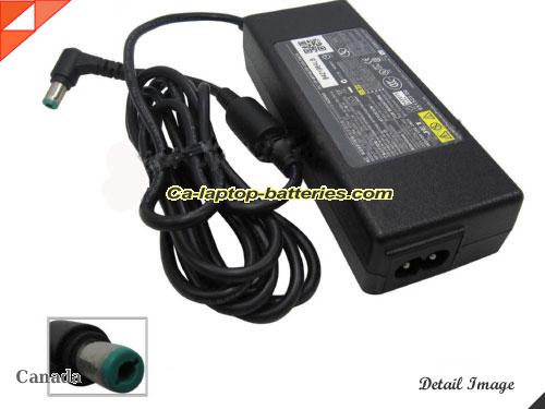  image of NEC ADP57 ac adapter, 15V 5A ADP57 Notebook Power ac adapter NEC15V5A75W-6.0x3.0mm