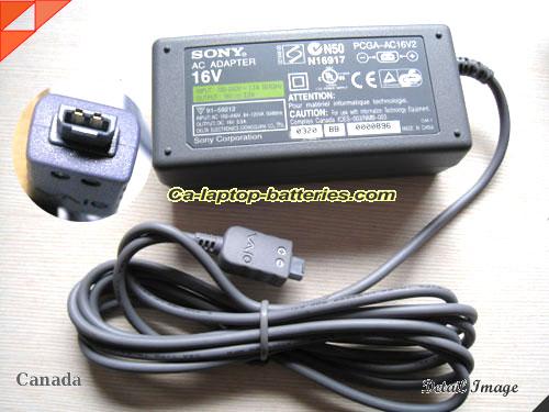  image of SONY PCGA-AC5N C1 ac adapter, 16V 2.5A PCGA-AC5N C1 Notebook Power ac adapter SONY16V2.5A40W-2PIN