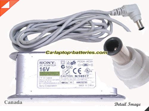  image of SONY PCGA-AC5N C1 ac adapter, 16V 2.5A PCGA-AC5N C1 Notebook Power ac adapter SONY16V2.5A40W-6.5x4.0mm-W