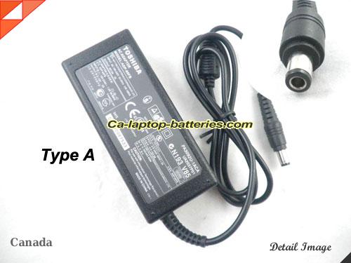  image of TOSHIBA ADP-45XH ac adapter, 15V 5A ADP-45XH Notebook Power ac adapter TOSHIBA15V5A75W-6.0x3.0mm