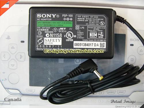  image of SONY PSP-380 ac adapter, 5V 2A PSP-380 Notebook Power ac adapter SONY5V2A10W-4.0x-1.7mm