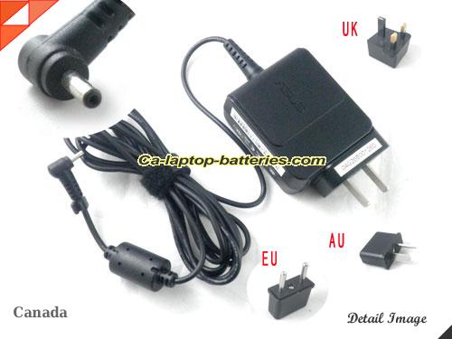  image of ASUS AD820M0 ac adapter, 19V 1.58A AD820M0 Notebook Power ac adapter ASUS19V1.58A30W-2.31x0.70mm_wall