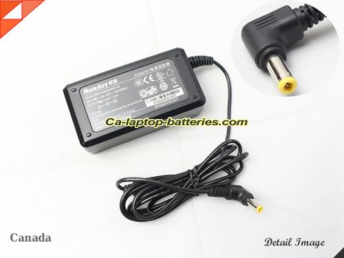 image of HUNTKEY HKA03619020-8C ac adapter, 19V 2A HKA03619020-8C Notebook Power ac adapter HuntKey19V2.0A38W-5.5x2.5mm