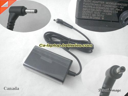  image of FPS FGN00016251-100 ac adapter, 19V 1.58A FGN00016251-100 Notebook Power ac adapter FPS19V1.58A30W-4.0x1.7mm-mini