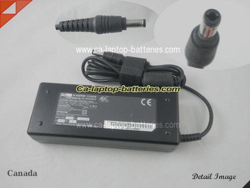  image of ACBEL APL4AD32 ac adapter, 19V 3.95A APL4AD32 Notebook Power ac adapter AcBel19V3.95A75W-5.5x2.5mm