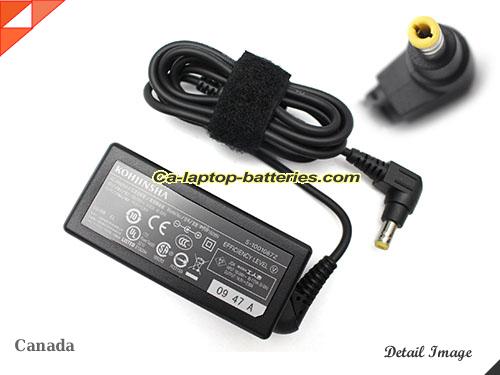  image of KOHJINSHA PEW1628N ac adapter, 16V 2.8A PEW1628N Notebook Power ac adapter KOHJINSHA16V2.8A45W-5.5x2.5mm