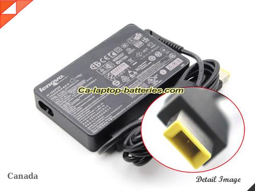  image of LENOVO 45N0260 ac adapter, 20V 3.25A 45N0260 Notebook Power ac adapter Lenovo20V3.25A65W-rectangle-pin-slim