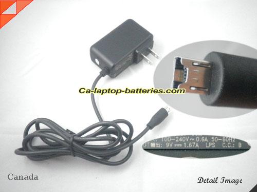  image of DELTA EADP-15ZB B ac adapter, 9V 1.67A EADP-15ZB B Notebook Power ac adapter DELTA9V1.67A15W-HTC-US-B
