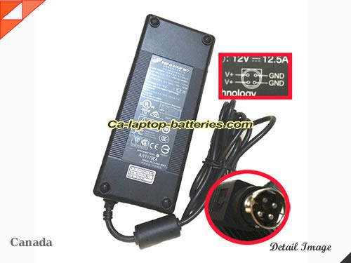  image of FSP FSP150-AHAN1 ac adapter, 12V 12.5A FSP150-AHAN1 Notebook Power ac adapter FSP12V12.5A150W-4PIN-B