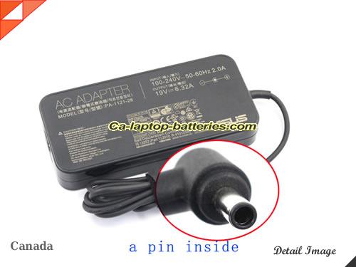  image of ASUS PA-1121-28 ac adapter, 19V 6.32A PA-1121-28 Notebook Power ac adapter ASUS19V6.32A120W-4.5x3.0mm-Slim