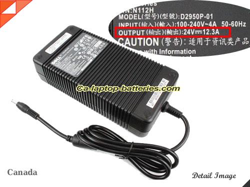  image of DELL N112H ac adapter, 24V 12.3A N112H Notebook Power ac adapter DELL24V12.3A300W-5.5x2.5mm