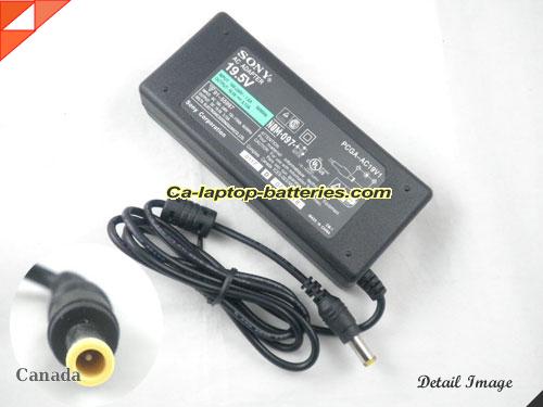 image of SONY VGP-AC19V7 ac adapter, 19.5V 5.13A VGP-AC19V7 Notebook Power ac adapter SONY19.5V5.13A100W-6.5x4.4mm