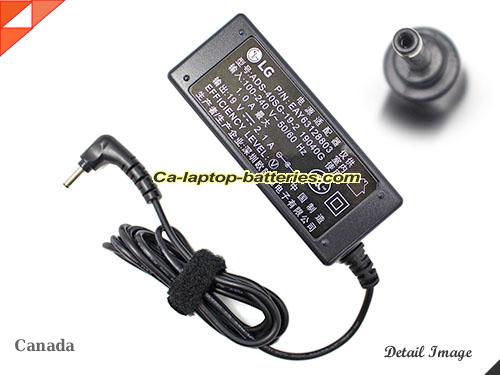  image of LG ADS-40MSG-19 ac adapter, 19V 2.1A ADS-40MSG-19 Notebook Power ac adapter LG19V2.1A40W-3.0x1.0mm