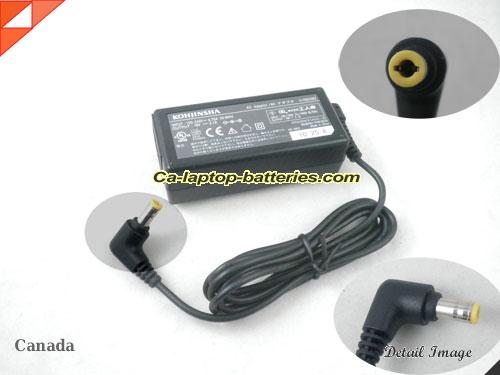  image of ASUS DA-40B19 ac adapter, 19V 2.1A DA-40B19 Notebook Power ac adapter KOHJINSHA19V2.1A40W-5.5x2.5mm