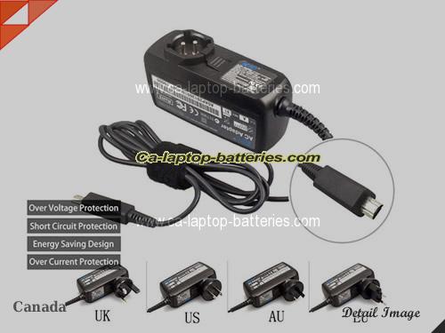  image of ACER AP.01807.001 ac adapter, 12V 1.5A AP.01807.001 Notebook Power ac adapter ACER12V1.5A18W-O-Wall