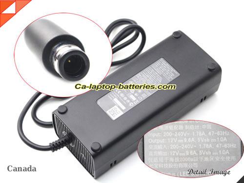 image of MICROSOFT X870392-001 ac adapter, 12V 9.6A X870392-001 Notebook Power ac adapter MICROSOFT12V9.6A115W