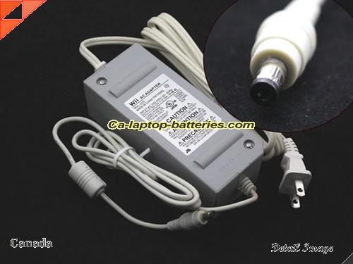  image of WII RVL-020 ac adapter, 12V 5.15A RVL-020 Notebook Power ac adapter WII12V5.15A62W-5.5x2.5mm-US-G