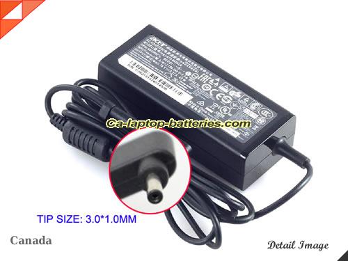  image of ACER ADP-45HE B ac adapter, 19V 2.37A ADP-45HE B Notebook Power ac adapter ACER19V2.37A45W-3.0x1.0mm-B