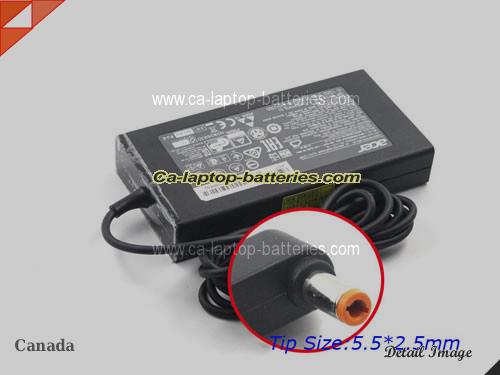  image of ACER PA-1131-16 ac adapter, 19V 7.1A PA-1131-16 Notebook Power ac adapter ACER19V7.1A135W-5.5x2.5mm-Slim