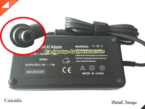  image of RAZER RC30-0083 ac adapter, 19V 7.9A RC30-0083 Notebook Power ac adapter RAZER19V7.9A150W-5.5x2.5mm-O