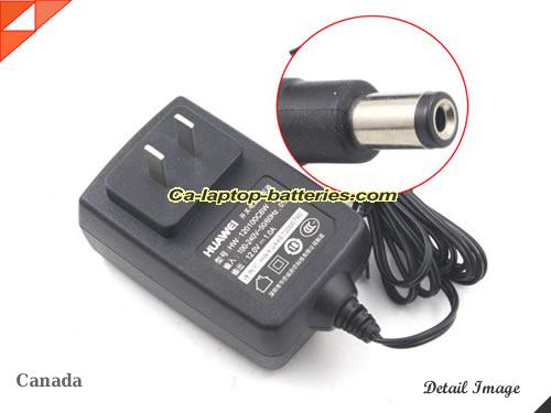  image of HUAWEI HW-120100C6W ac adapter, 12V 1A HW-120100C6W Notebook Power ac adapter HUAWEI12V1A12W-5.5x2.0mm-US