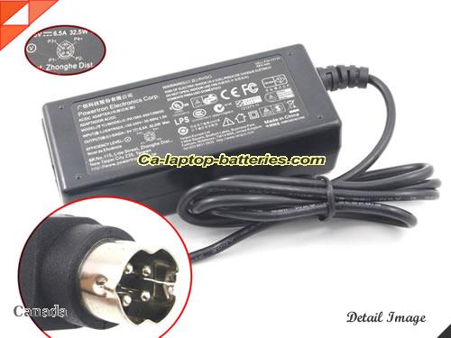  image of PEC PA1065-050T2B650 ac adapter, 5V 6.5A PA1065-050T2B650 Notebook Power ac adapter PEC5V6.5A32.5W-4pin