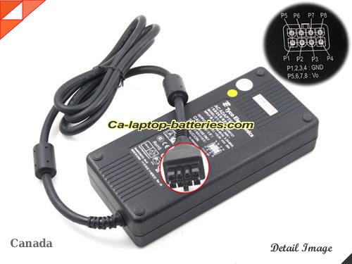  image of TYCO ELECTRONICS CAD240121 ac adapter, 12V 20A CAD240121 Notebook Power ac adapter Tyco12V20A240W-8holes