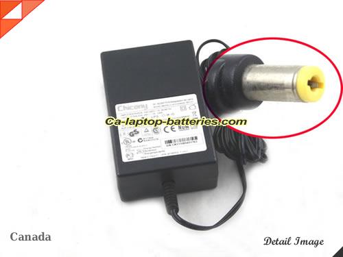  image of CHICONY A10-024N3A REV 01 ac adapter, 24V 1A A10-024N3A REV 01 Notebook Power ac adapter CHICONY24V1A24W-5.5x1.7mm