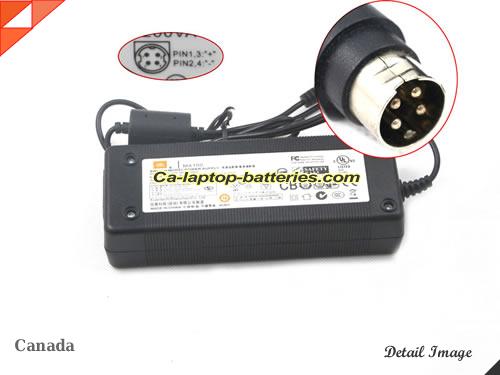  image of JBL MX100 ac adapter, 24V 5A MX100 Notebook Power ac adapter JBL24V5A120W-4pin