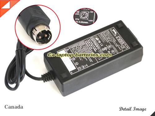  image of TIGER ADP-7501 ac adapter, 24V 3.125A ADP-7501 Notebook Power ac adapter YEAR24V3.125A75W-3pin