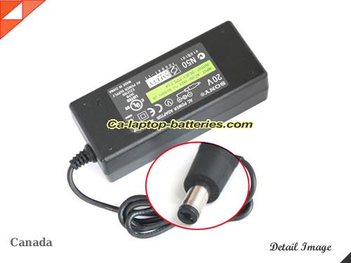  image of SONY ACS20RDP3A ac adapter, 20V 2.5A ACS20RDP3A Notebook Power ac adapter SONY20V2.5A45W-5.5x2.5mm