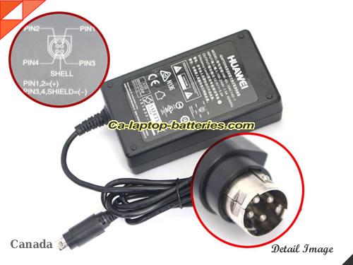  image of HUAWEI HW-60-12AC14D-1 ac adapter, 12V 5A HW-60-12AC14D-1 Notebook Power ac adapter HUAWEI12V5A60W-4pin