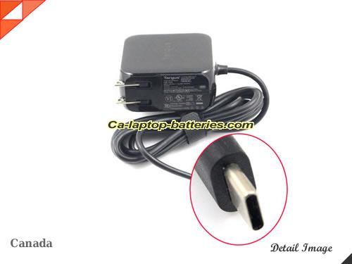  image of TARGUS TYPE-C ac adapter, 20V 2.25A TYPE-C Notebook Power ac adapter TARGUS20V2.25A45W-US