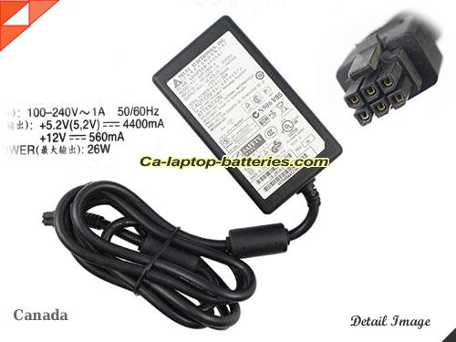  image of DELTA ADP-29EB A ac adapter, 5.2V 4.4A ADP-29EB A Notebook Power ac adapter DELTA5.2V4.4A26W-molex-6Pin
