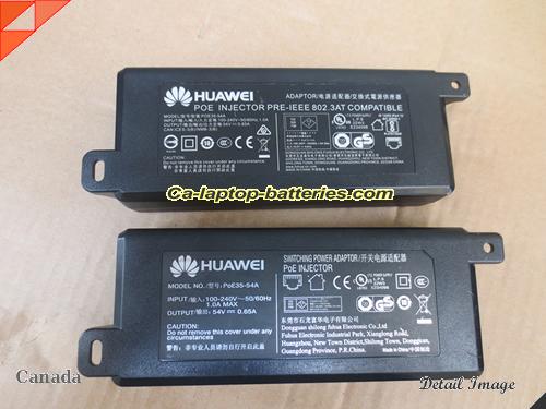  image of HUAWEI UE-POE-35 ac adapter, 54V 0.65A UE-POE-35 Notebook Power ac adapter HUAWEI54V0.65A-POE35-54A