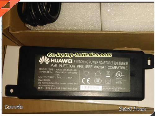  image of HUAWEI HKA04854007-8B ac adapter, 54V 0.65A HKA04854007-8B Notebook Power ac adapter HUAWEI54V0.65A-POE