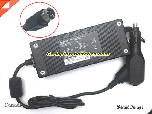  image of RESMED IP22 ac adapter, 24V 2.71A IP22 Notebook Power ac adapter CAP-RESMED24V2.71A65W-4PIN