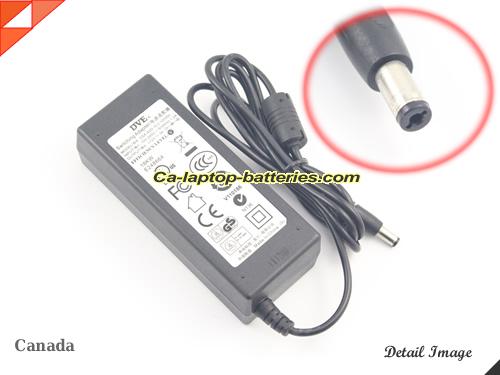  image of DVE DSA-36W-12 ac adapter, 12V 3A DSA-36W-12 Notebook Power ac adapter DVE12V3A36W-5.5x2.1mm