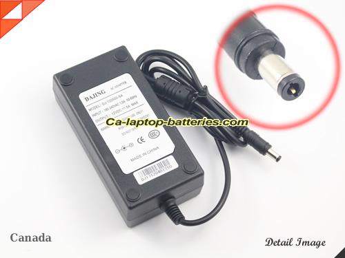  image of DAJING DJ-120500-SA ac adapter, 12V 5A DJ-120500-SA Notebook Power ac adapter DAJING12V5A60W-5.5x2.5mm