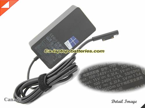  image of MICROSOFT 1800 ac adapter, 15V 6.33A 1800 Notebook Power ac adapter MICROSOFT15V6.33A102W-SF1798