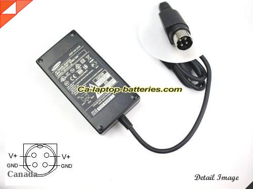  image of SAMSUNG ADP-4812 ac adapter, 12V 4A ADP-4812 Notebook Power ac adapter SAMSUNG12V4A48W-4PIN