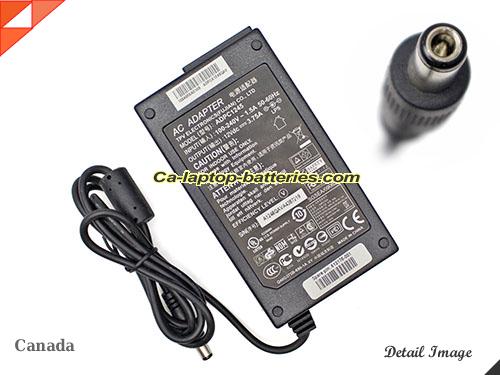  image of AOC ADPC12416AB ac adapter, 12V 3.75A ADPC12416AB Notebook Power ac adapter AOC12V3.75A45W-5.5x2.5mm
