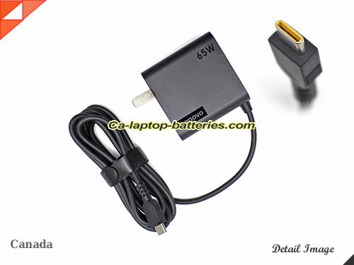  image of LENOVO 01FR024 ac adapter, 20V 3.25A 01FR024 Notebook Power ac adapter LENOVO20V3.25A65W-Type-C-US-B